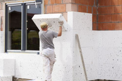 Isolation des murs extérieurs d'une maison  